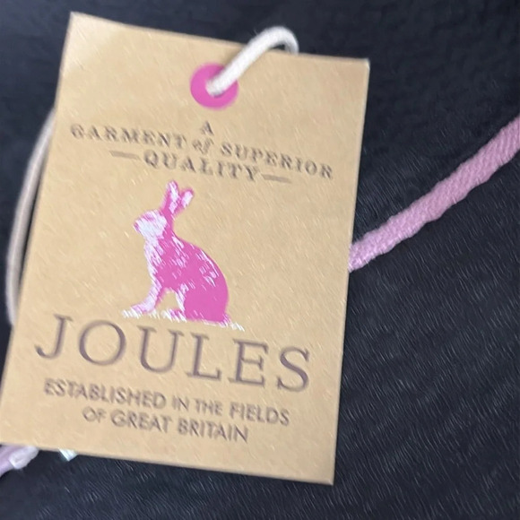 Joules Shay Textured 3/4 Sleeve Fit & Flare Dress in Black - NEW - Size 12 - Picture 6 of 9